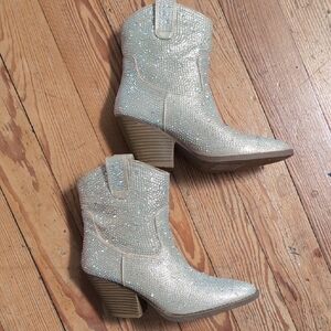 Sparkling Western Ankle Boots